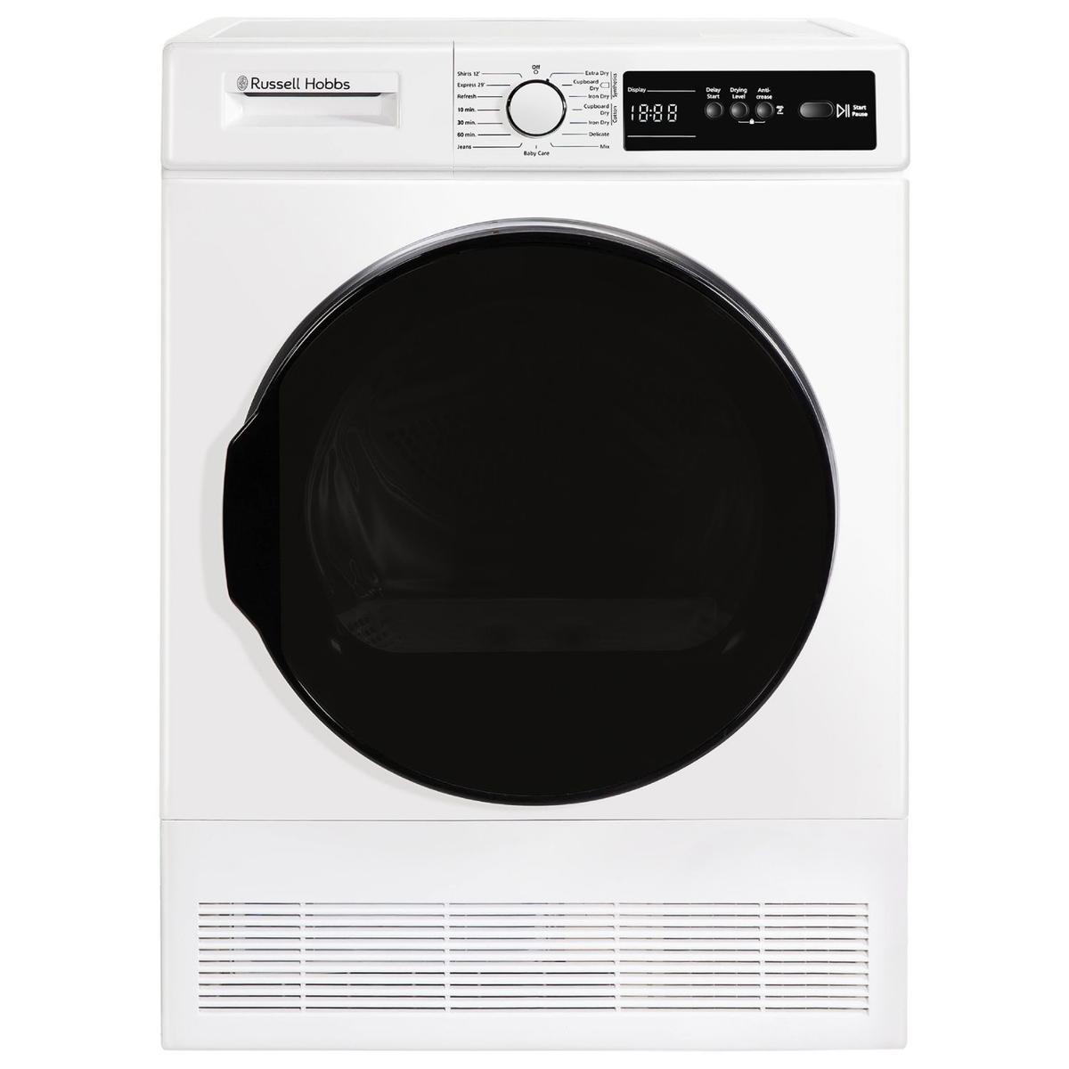 Russell Hobbs 11 Series 8kg Condenser Tumble Dryer - Sensor Dry - White