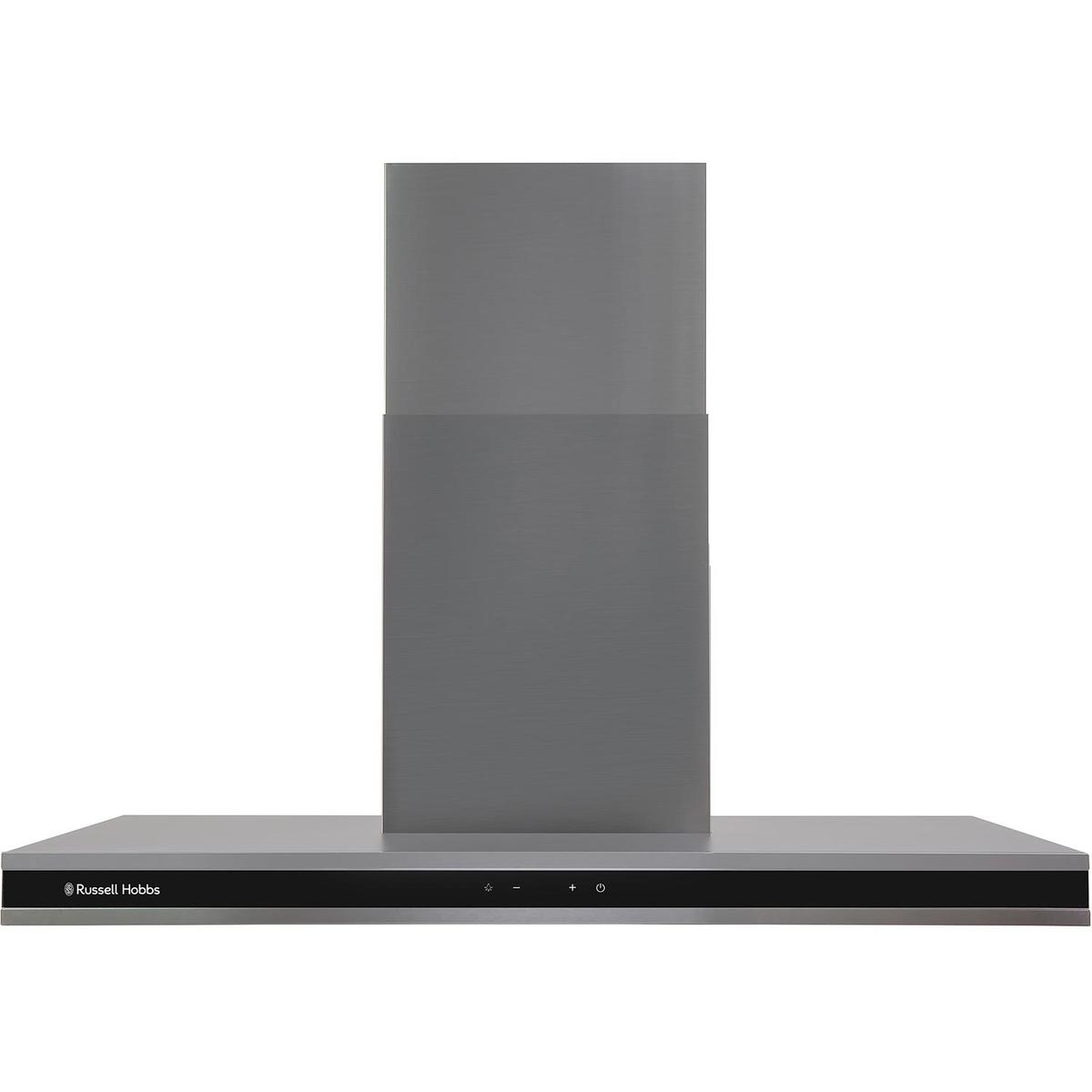 Refurbished Russell Hobbs RHGCH903DS 90cm Flat Cooker Hood Dark Steel