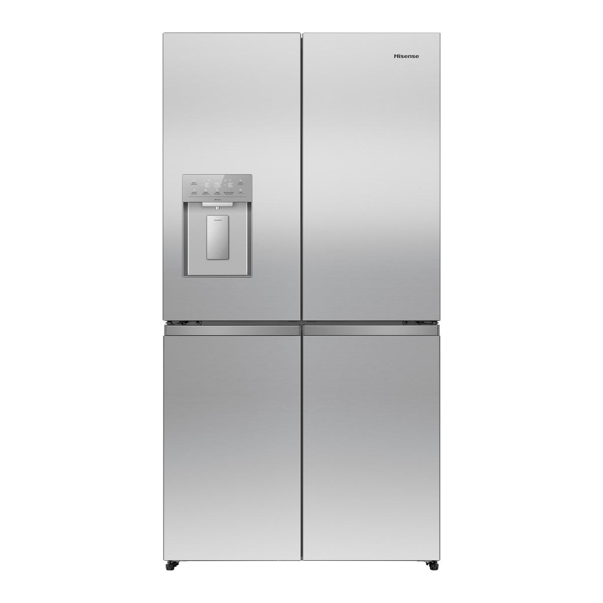 Hisense PureFlex 640 Litre Four Door American Fridge Freezer - Stainless Steel
