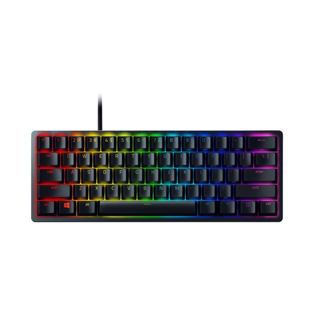 Box Opened Razer Huntsman Mini Switch RGB Wired Gaming Keyboard Black