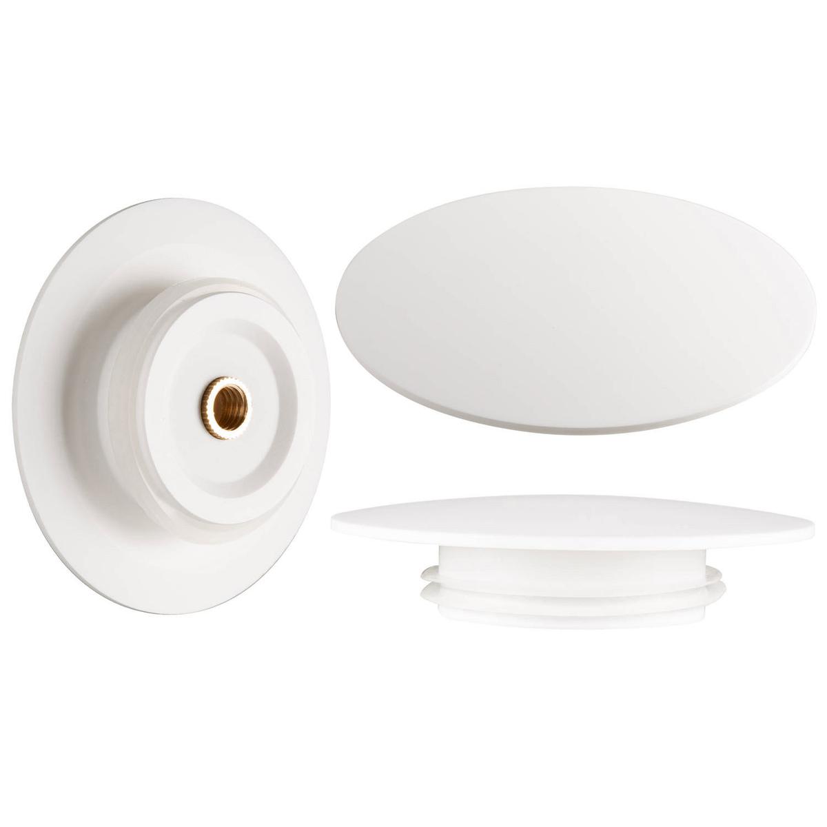 Matt White Stone Resin Bath Waste Cover