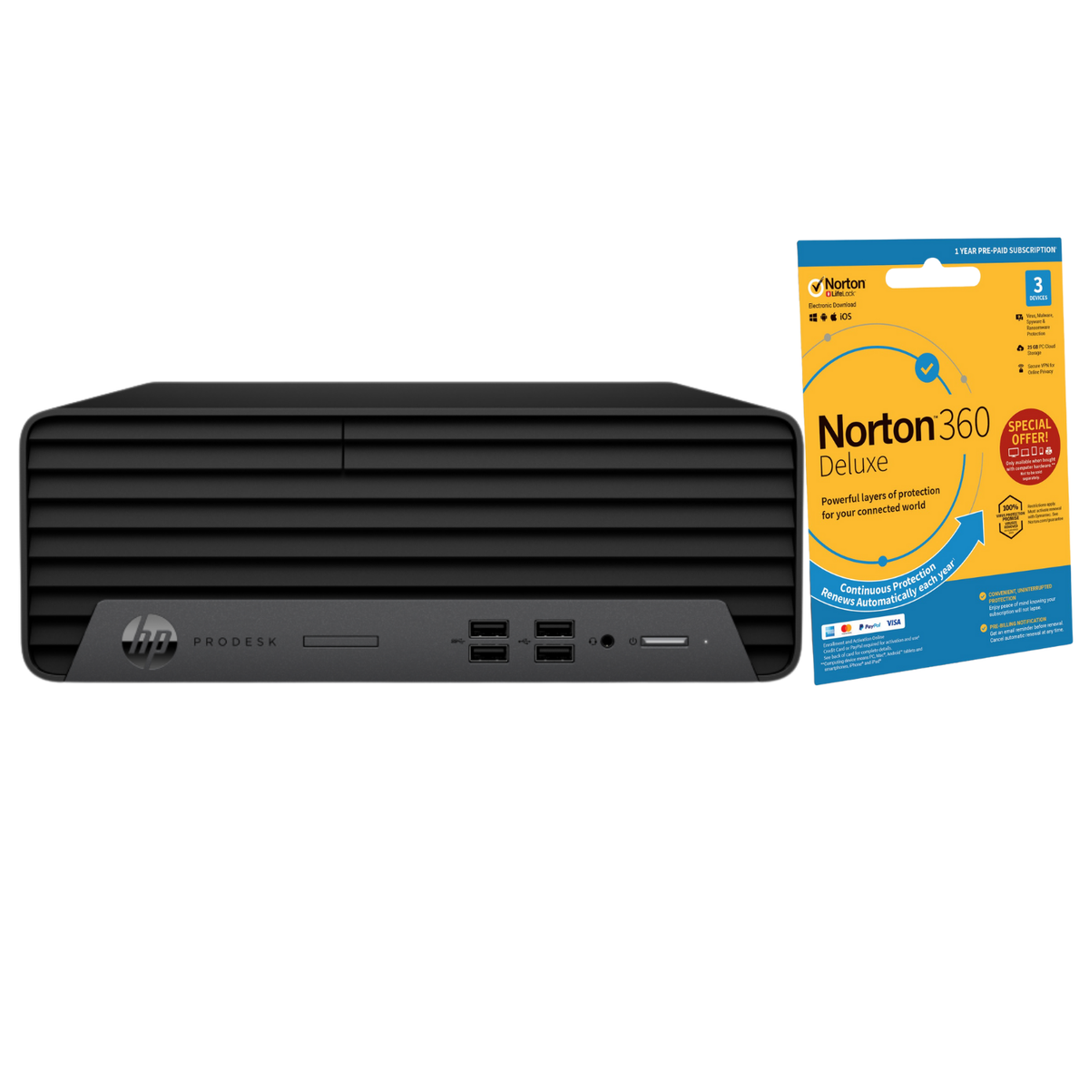 Refurbished HP ProDesk 400 G7 Intel Core i5 10th gen 16GB RAM 256GB SSD Windows 11 Pro SFF Desktop PC