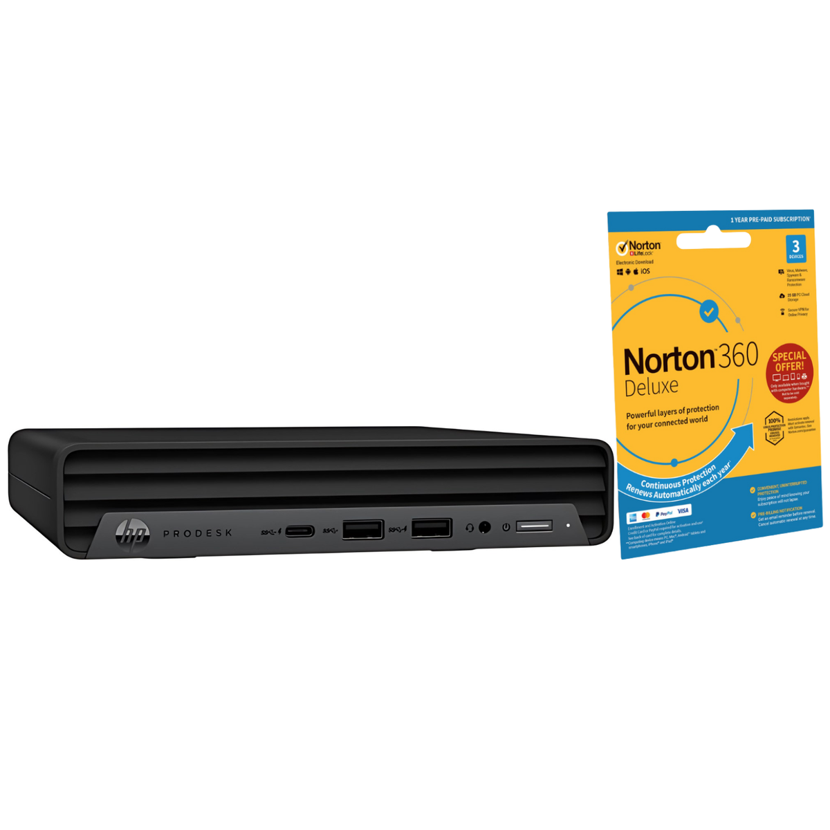 Refurbished HP ProDesk 600 G6 Intel Core i5 10th gen 16GB RAM 512GB SSD Windows 11 Pro Mini Desktop PC