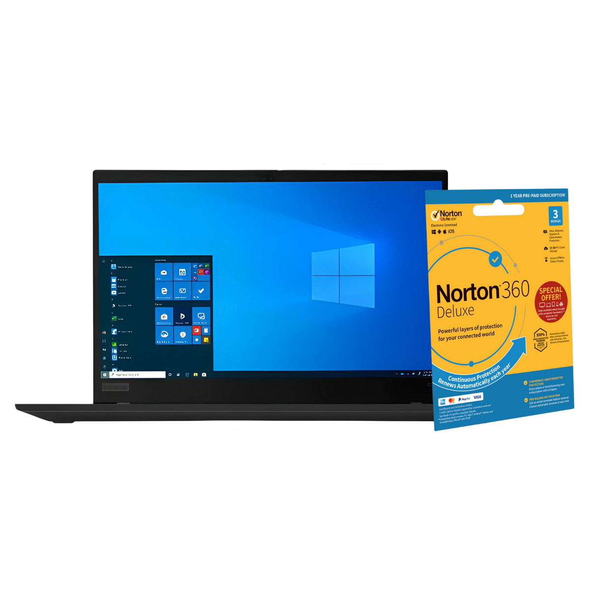 Refurbished Lenovo ThinkPad T14s G1 Intel Core i7 10th gen 16GB RAM 256GB SSD 14 Inch Windows 11 Pro Laptop