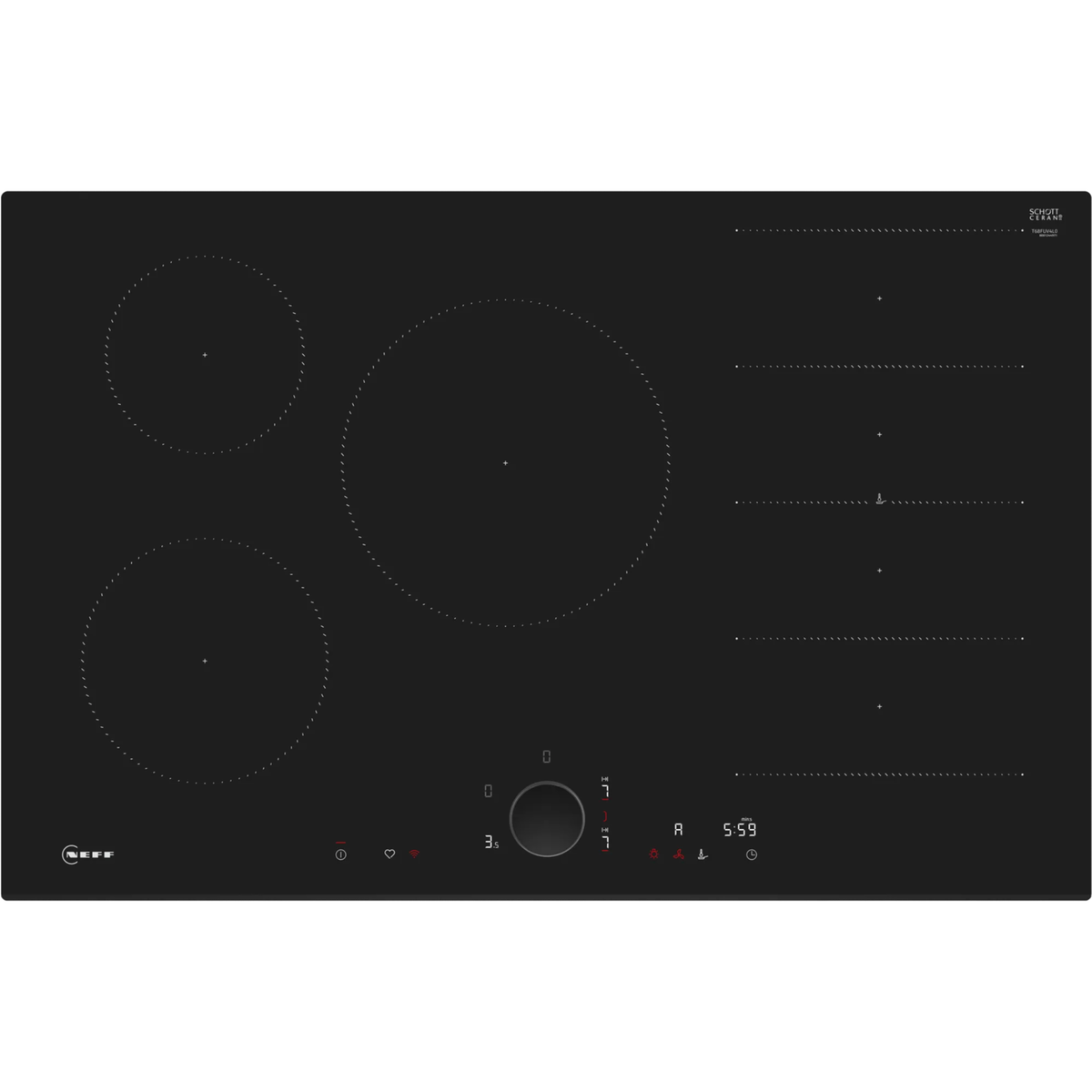 Neff N90 80cm 5 Zone Induction Hob
