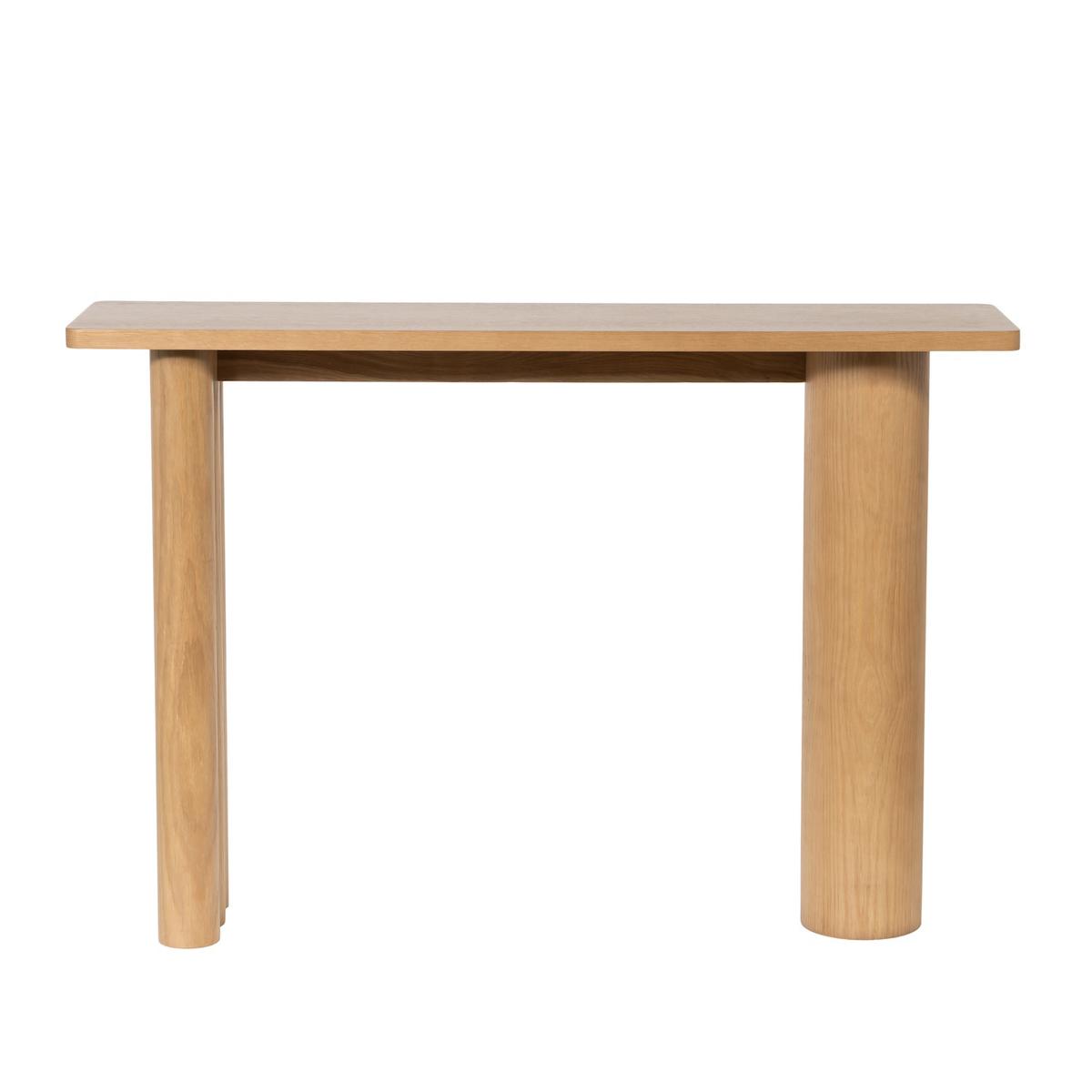 Oak Console Table with Fluted Legs - 120cm - Tate