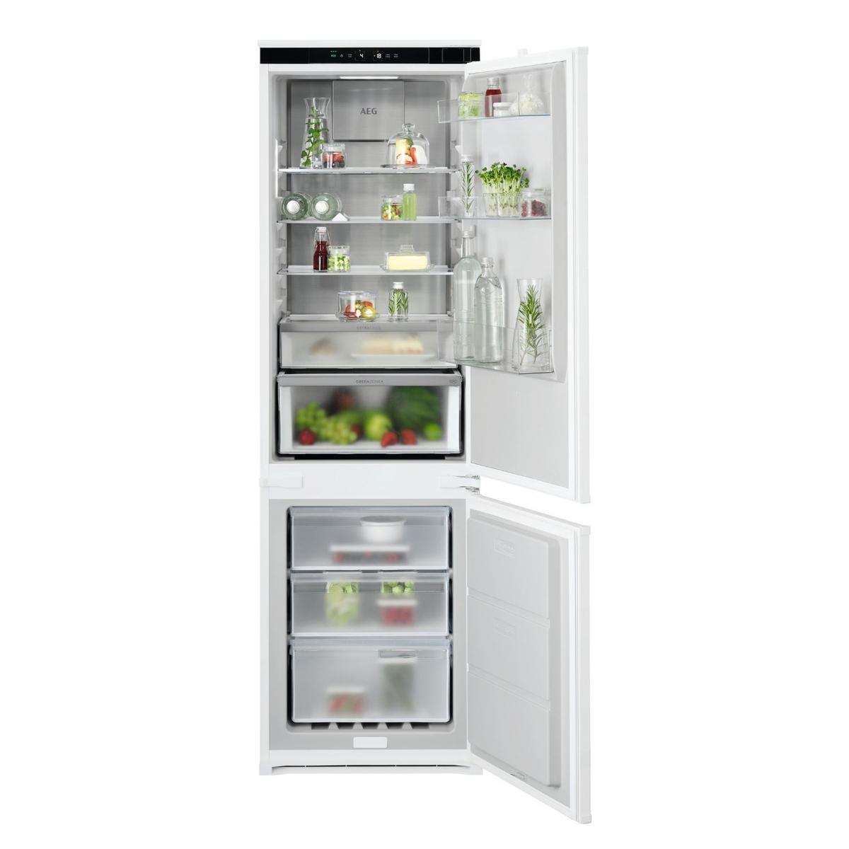 AEG Series 8000 248 Litre 177cm 70/30 Integrated Fridge Freezer with Sliding Door Hinge