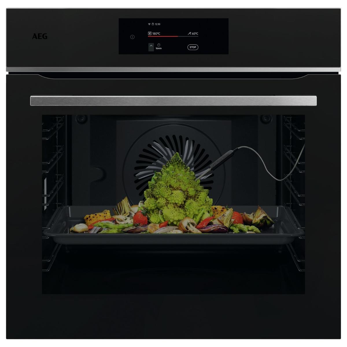 Refurbished AEG 7000 Series MealAssist Electric Single Oven - Matt Black