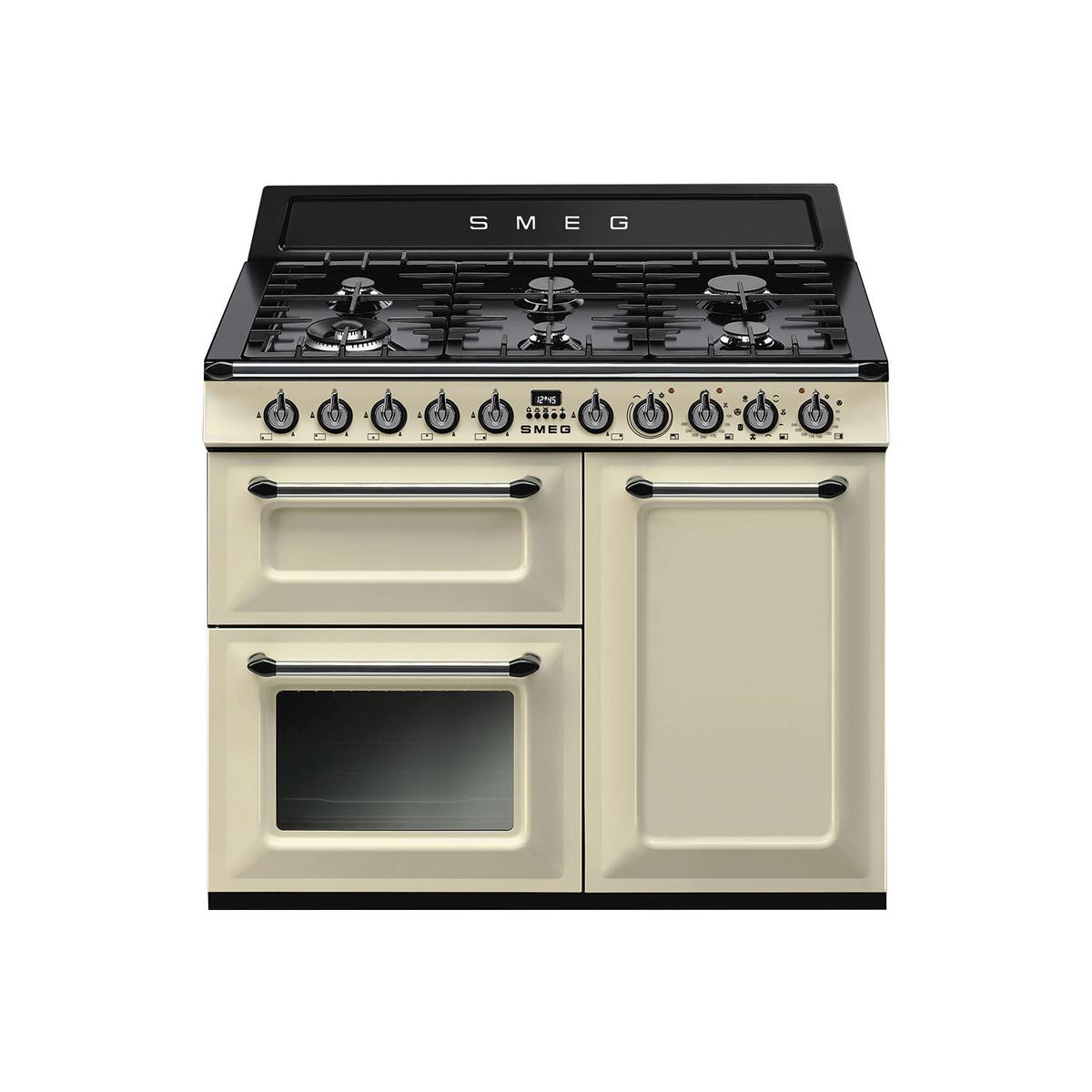 Smeg Victoria 100cm Dual Fuel Range Cooker - Cream