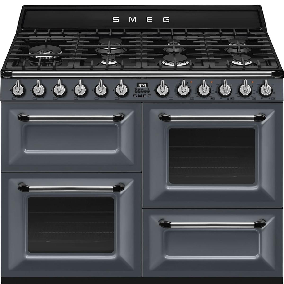 Smeg Victoria 110cm Dual Fuel Range Cooker - Slate Grey