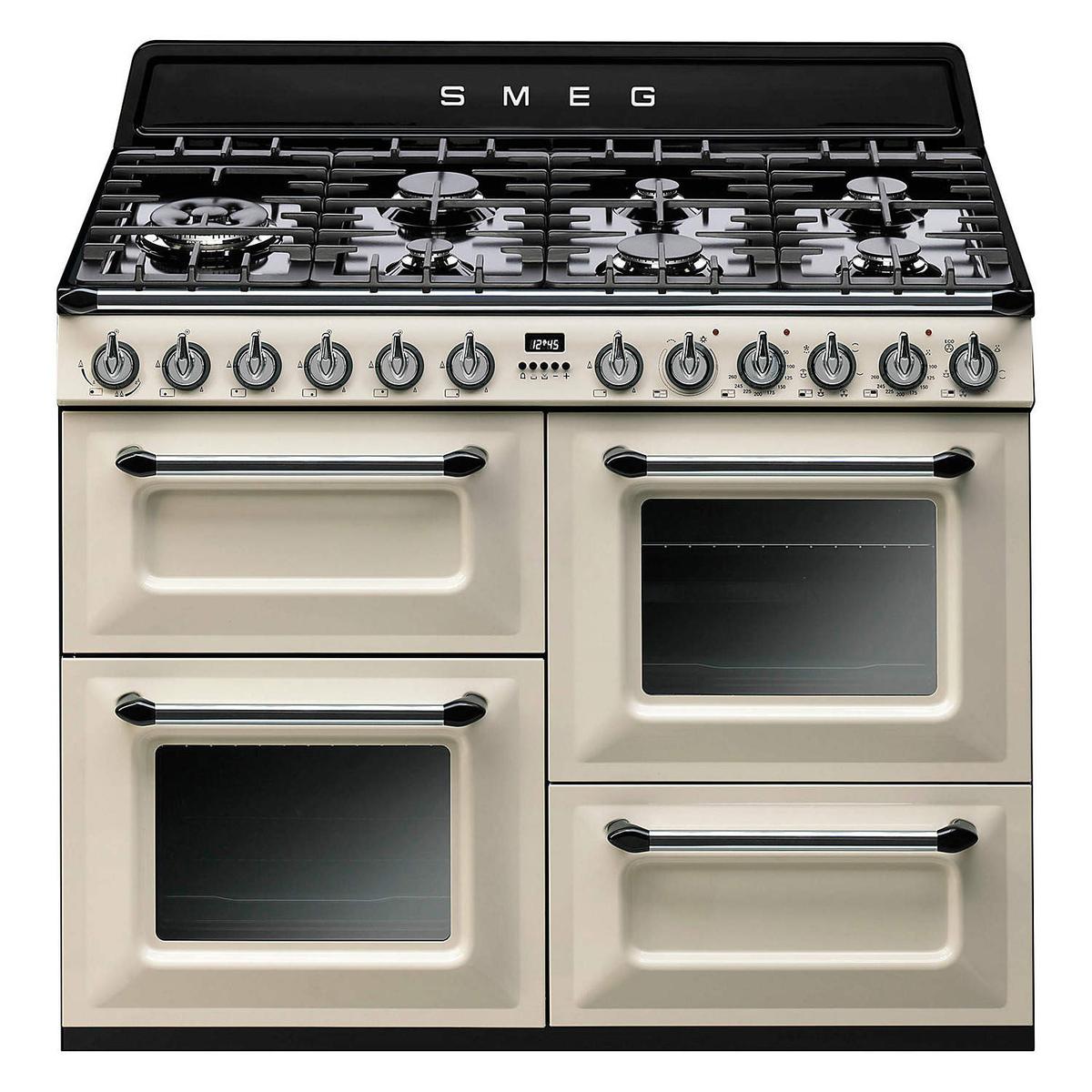 Smeg Victoria 110cm Dual Fuel Range Cooker - Cream