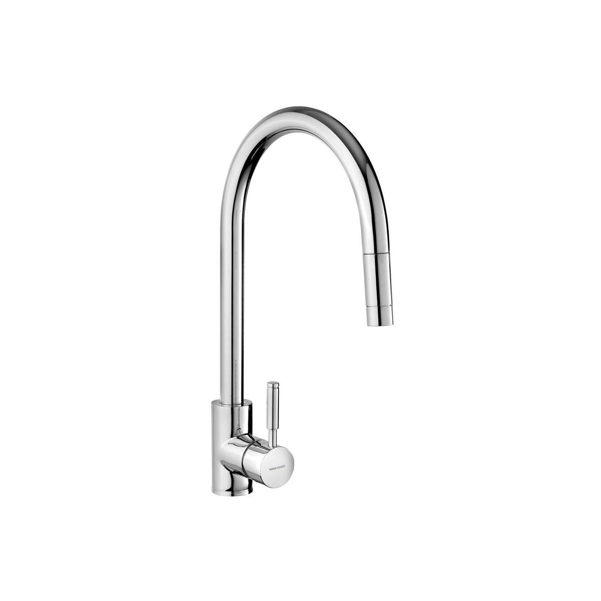 ALMOST PERFECT - Rangemaster Aquatrend Single Lever Pull Out Monobloc Kitchen Mixer Tap - Polished Chrome