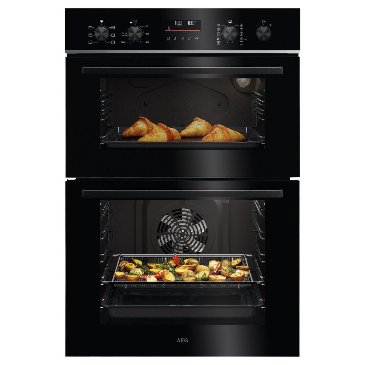 AEG 6000 Series TU5CP40B Built-In Electric Double Oven - Black