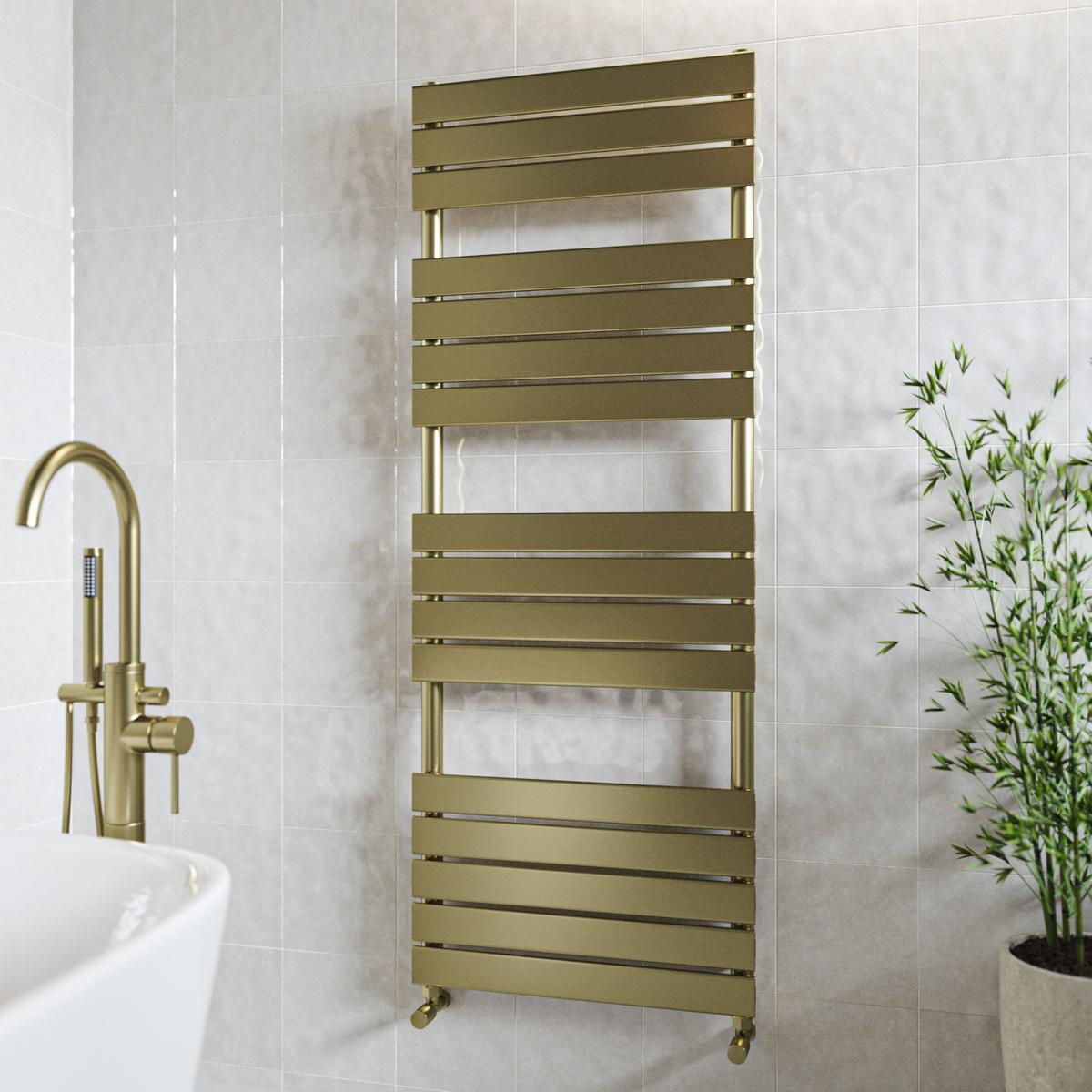 ONLY OPENED - Brass Towel Radiator 1600 x 600mm - Tundra