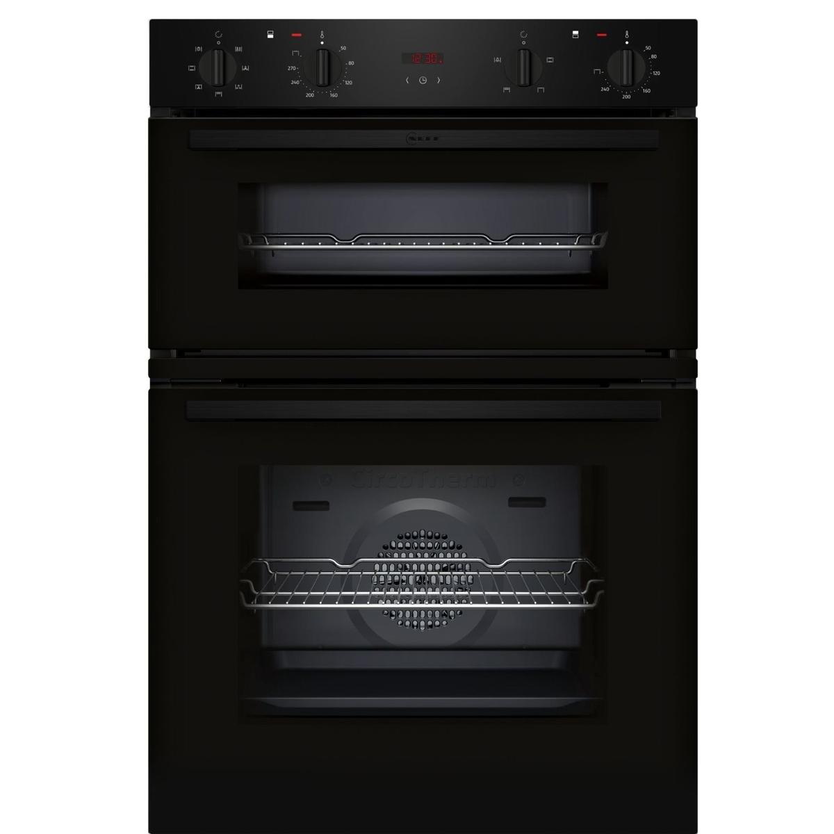 GRADE A2 - Neff N30 U1DCC0AK3B Electric Built-In Double Oven - Black