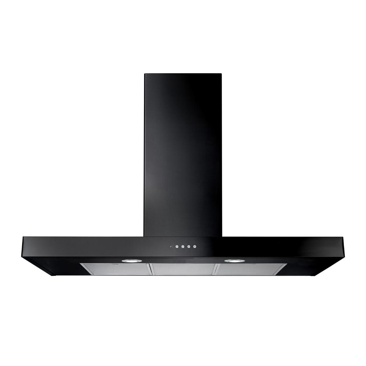 Rangemaster 110cm Slimline Chimney Cooker Hood - Black