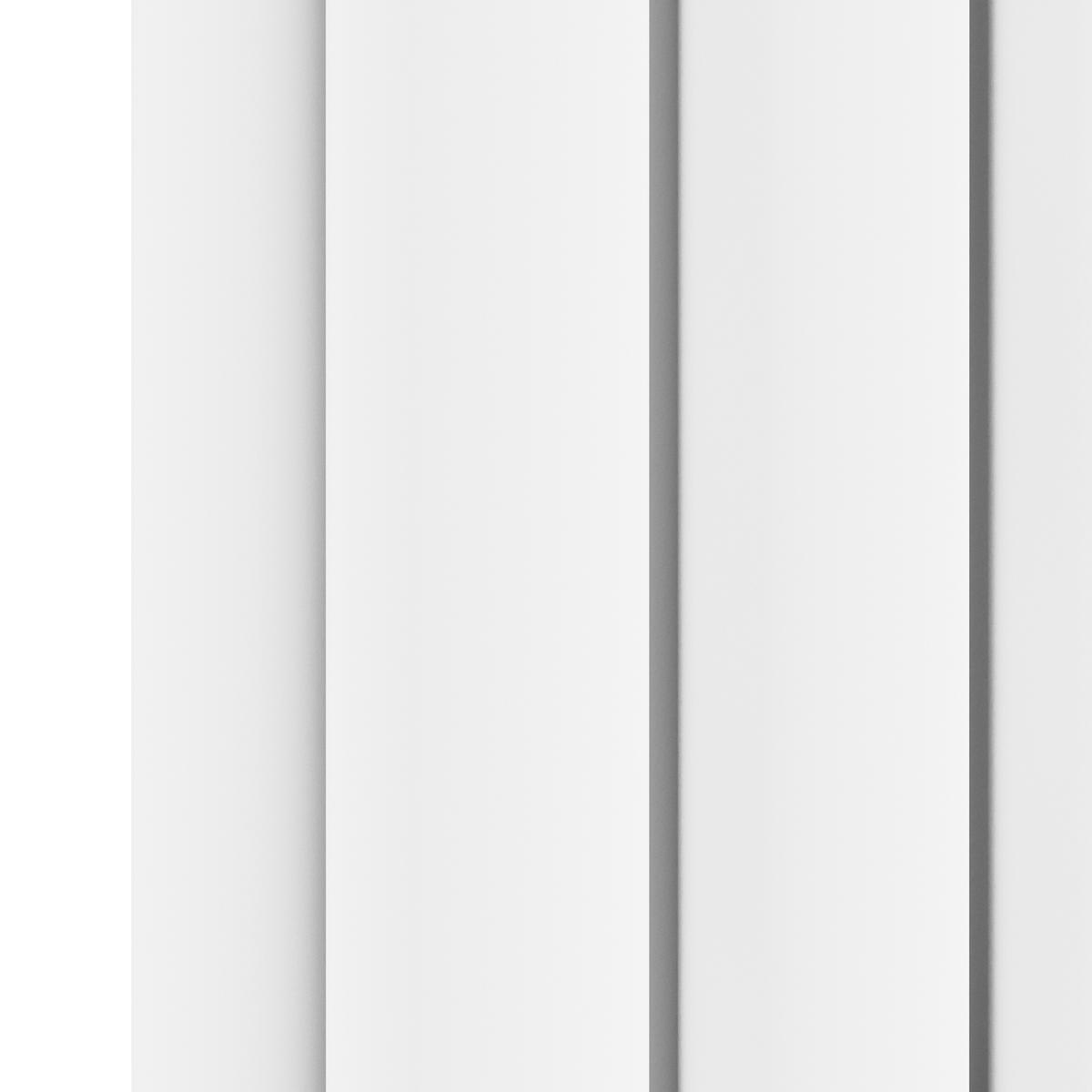 GRADE A2 - Sorrento White Vertical Oval Designer Radiator 1600x590mm Double Panel 5585 BTU