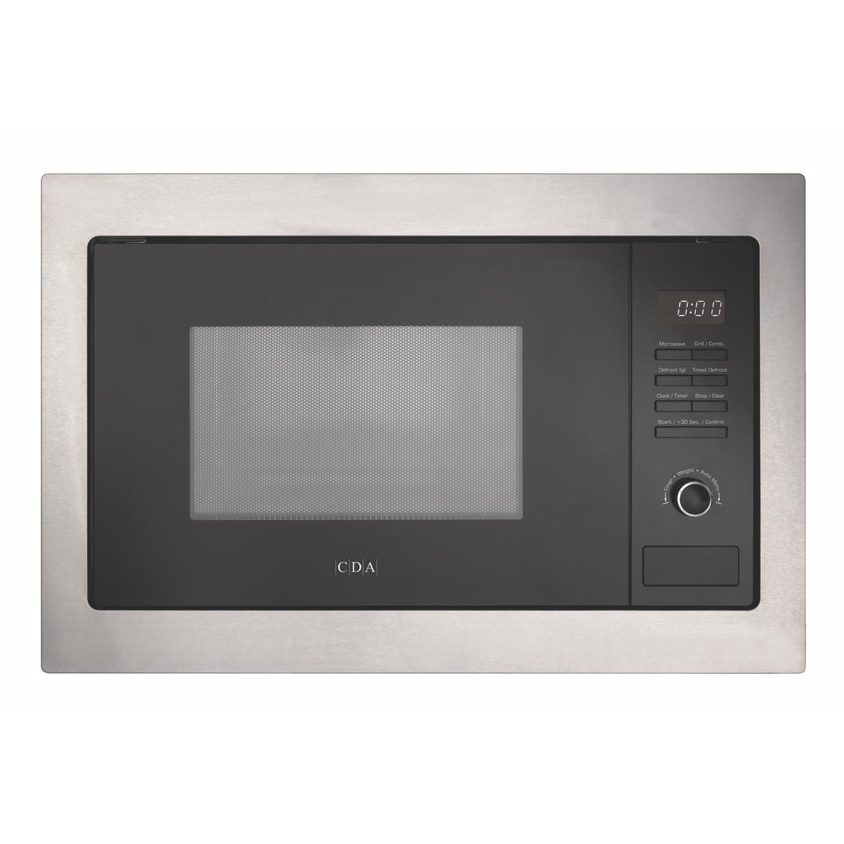 Refurbished CDA VM231SS Built In 25L with Grill 900W Microwave Stainless Steel