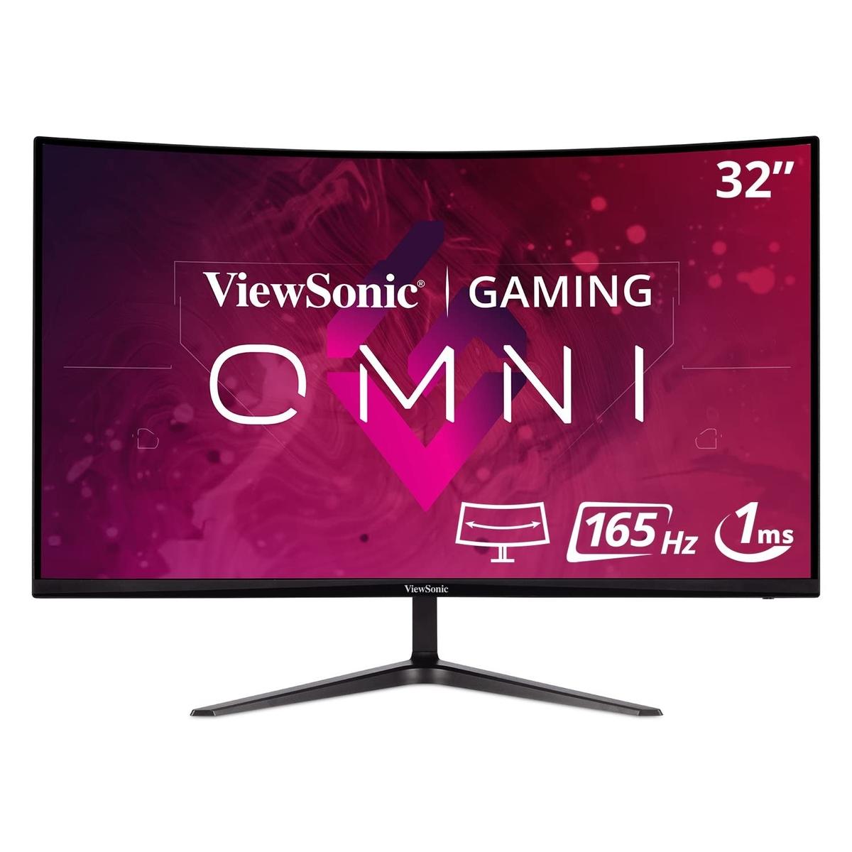 Refurbished ViewSonic VX3218-PC-MHD 32" VA Full HD 165Hz 1ms FreeSync Curved Gaming Monitor