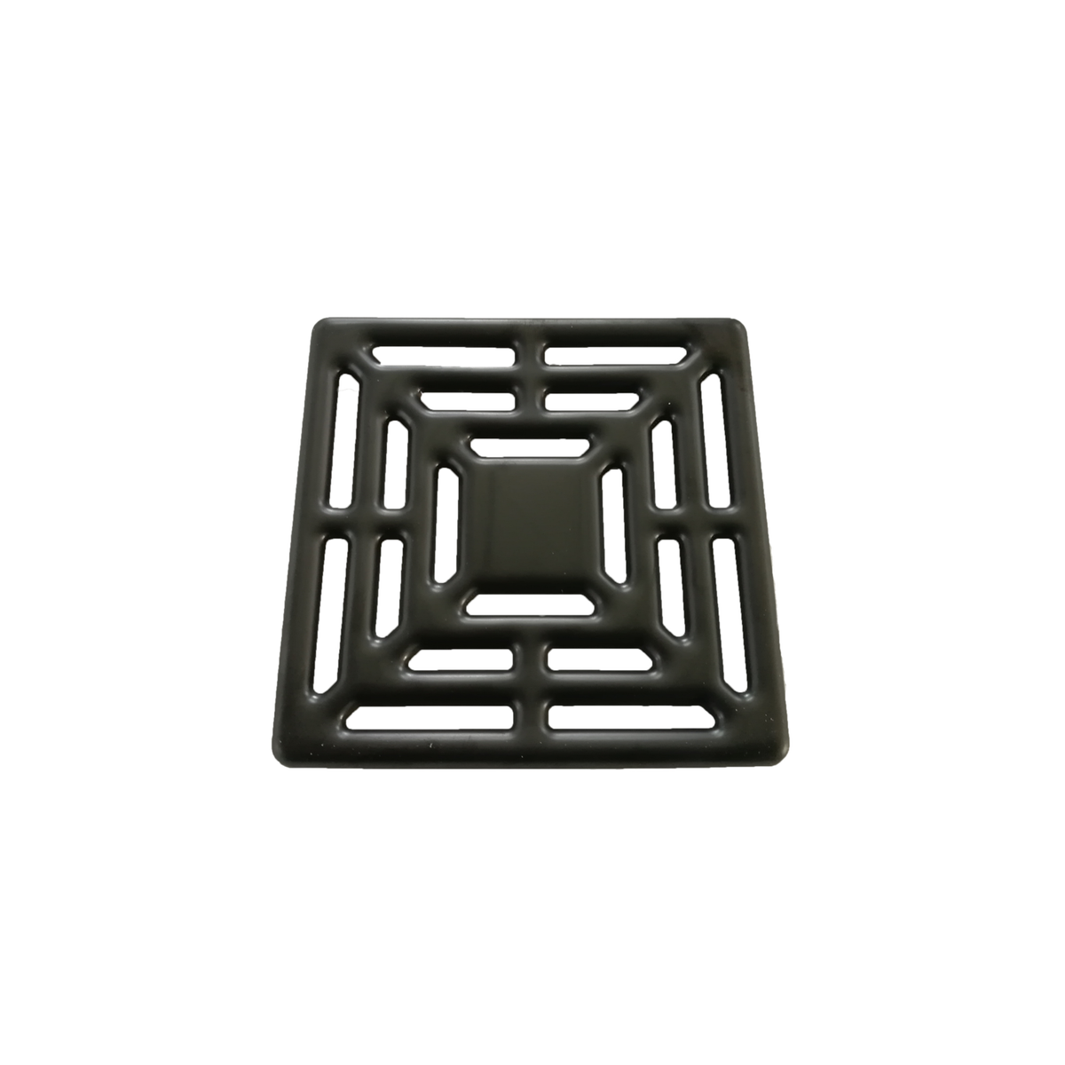 Matt Black Grate Waste Cover 115x115mm -Lagoon