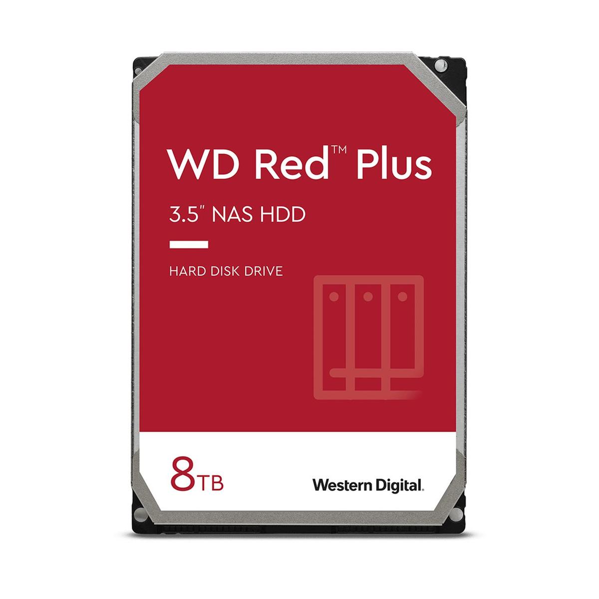 Western Digital HDD Int 8TB Red Plus SATA 3.5 INCH