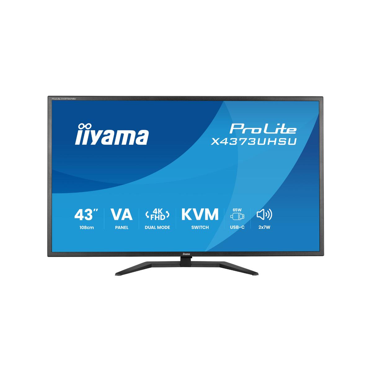 iiyama ProLite X4373UHSU 43" VA 4K UHD USB-C KVM Monitor