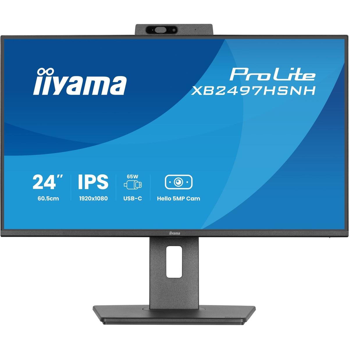 iiyama ProLite XB2497HSNH 24" IPS Full HD Height-Adjustable Monitor