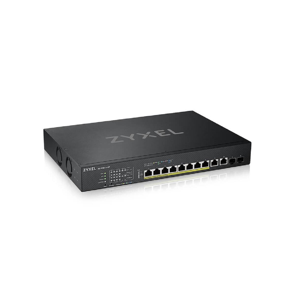 Zyxel XS1930-12HP 8-Port Smart Managed Rackmount 10-Gigabit PoE+ Switch