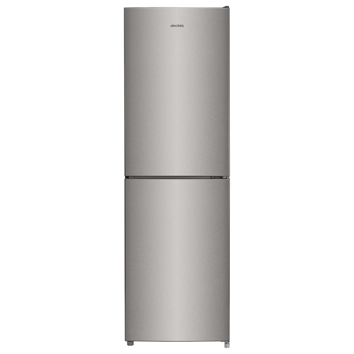 electriQ 254 Litre 50/50 Freestanding Fridge Freezer - Stainless Steel