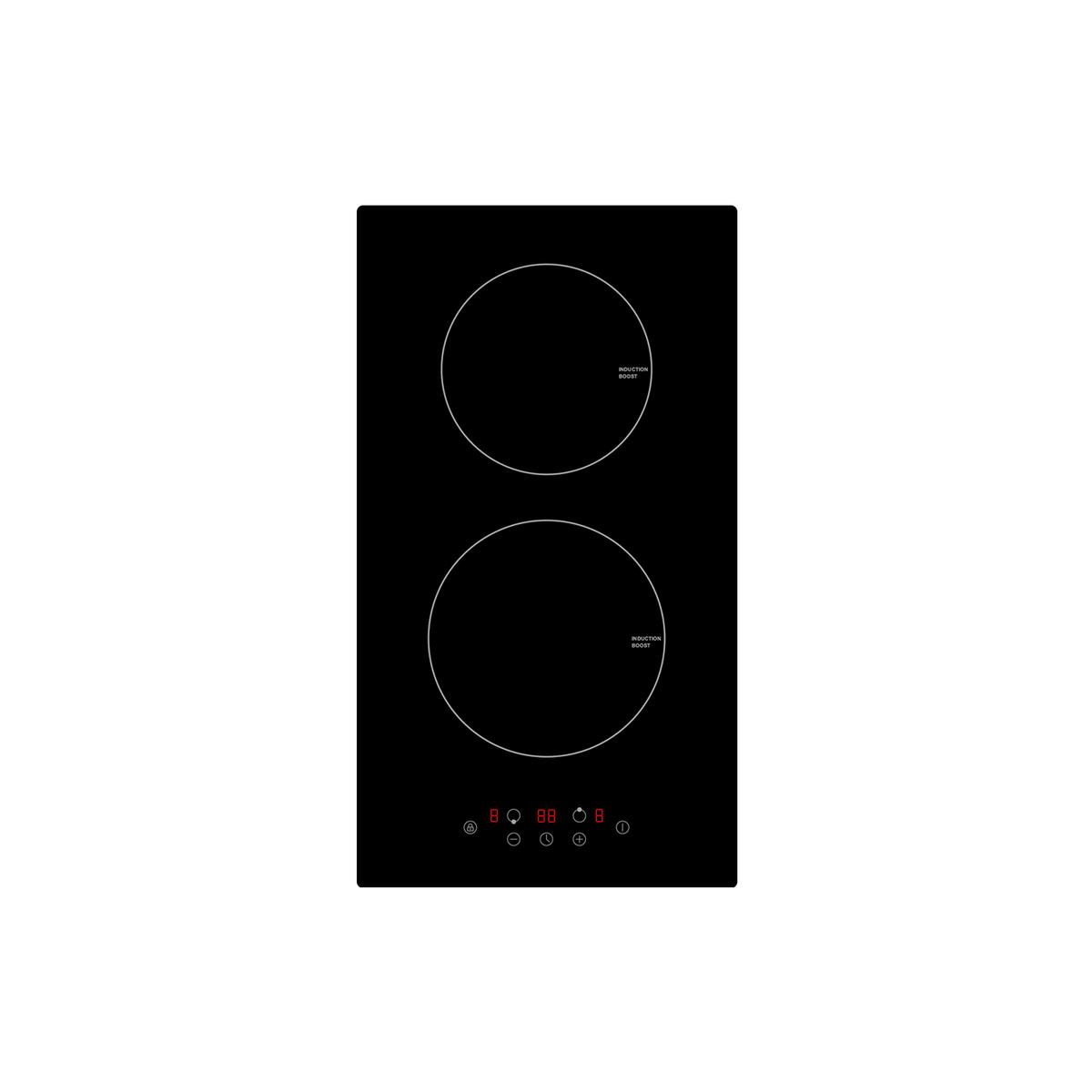 electriQ 30cm 2 Zone Domino Induction Hob - Plug In and Go