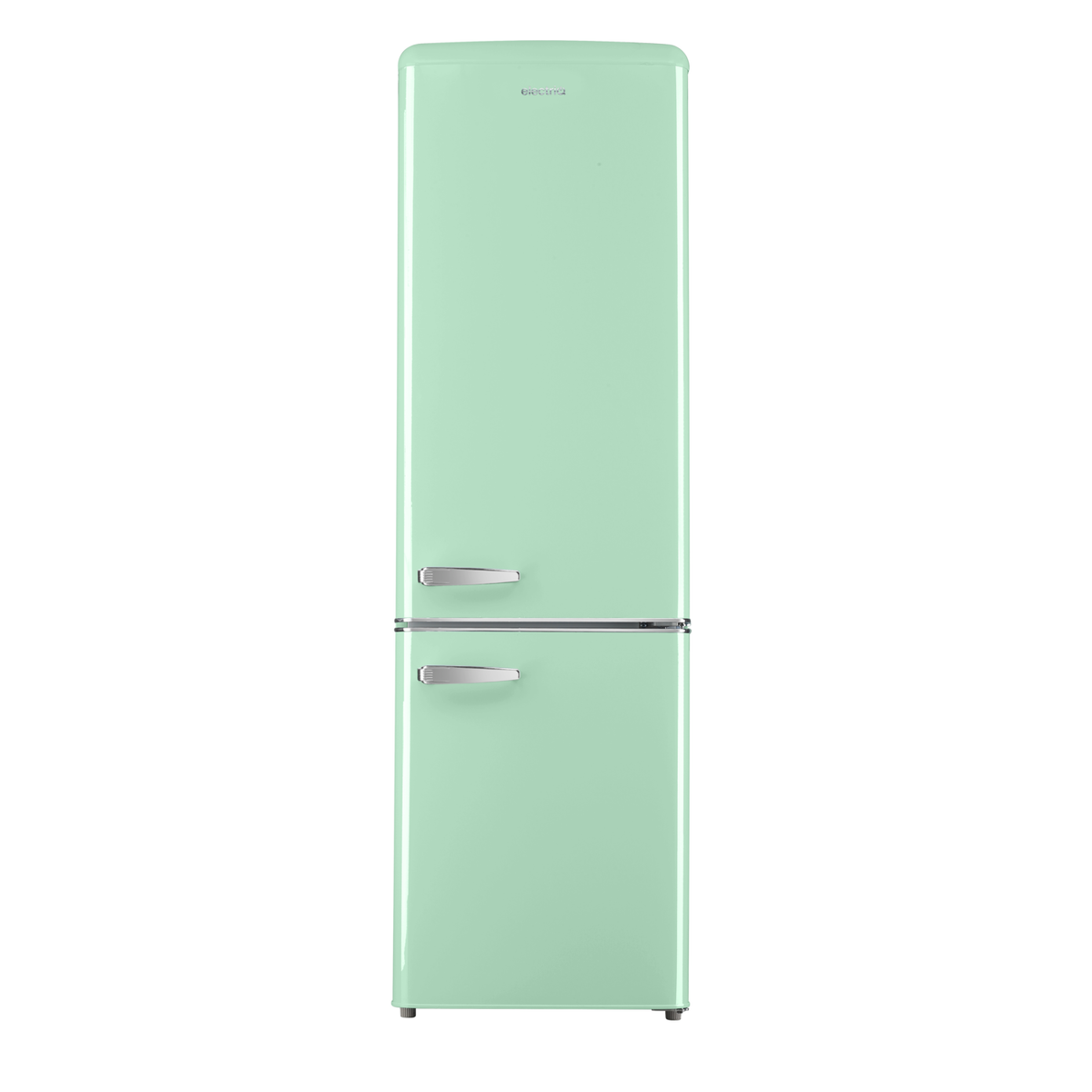 electriQ 244 Litre 60/40 Retro Freestanding Fridge Freezer - Mint Green