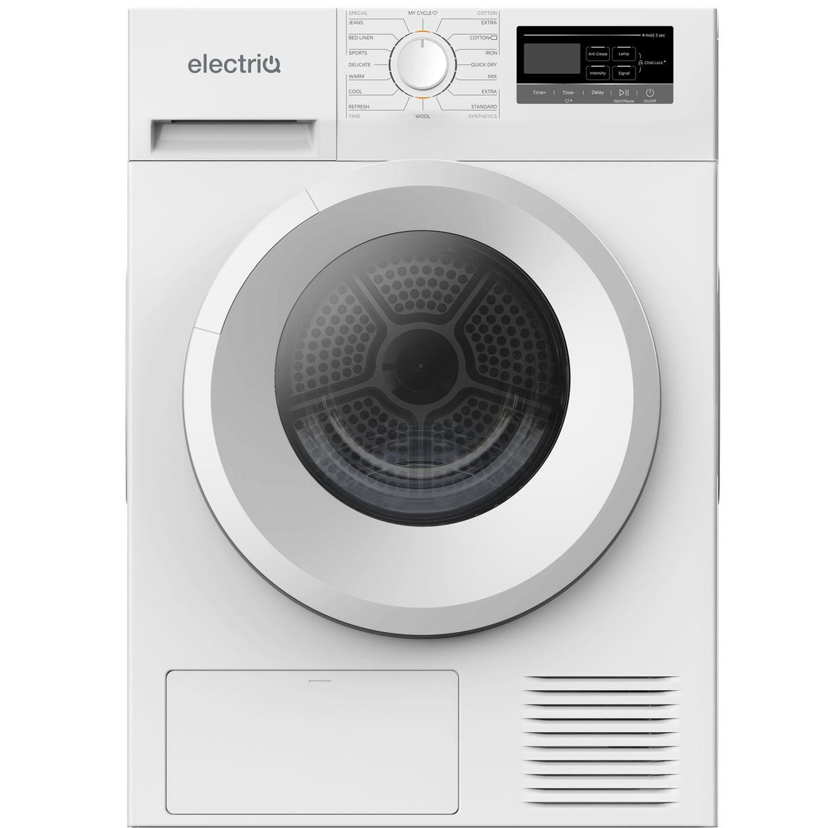 electriQ 7kg Heat Pump Tumble Dryer - White