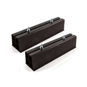 ACBFS450PB  Floor Stand Base Set of 2 in black for Air Conditioner Unit / Heat Pump up to 140 kg PVC 450mm length