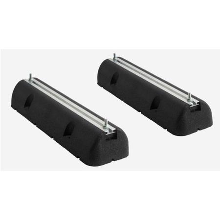 ACBFS600AR  Anti-Vibration Noise Reduction Rubber Floor Stand Feet Set of 2 for Air Conditioner Unit / Heat Pump up to 400 kg 600mm length 95mm height