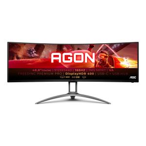 AOC AGON 49" VA Dual QHD 165Hz 1ms Super UltraWide Curved Gaming Monitor 