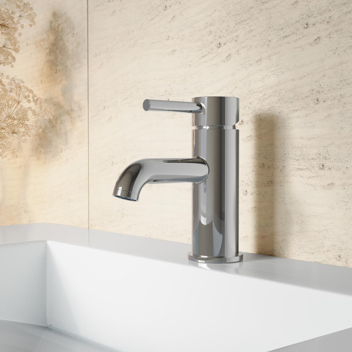 Chrome Mono Basin Mixer Tap - Arissa