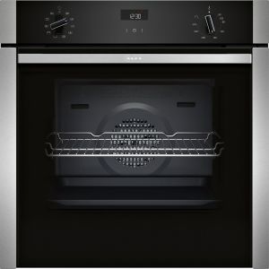 Neff N50 B3ACE4AN3B Slide and Hide Electric Single Oven - Stainless Steel