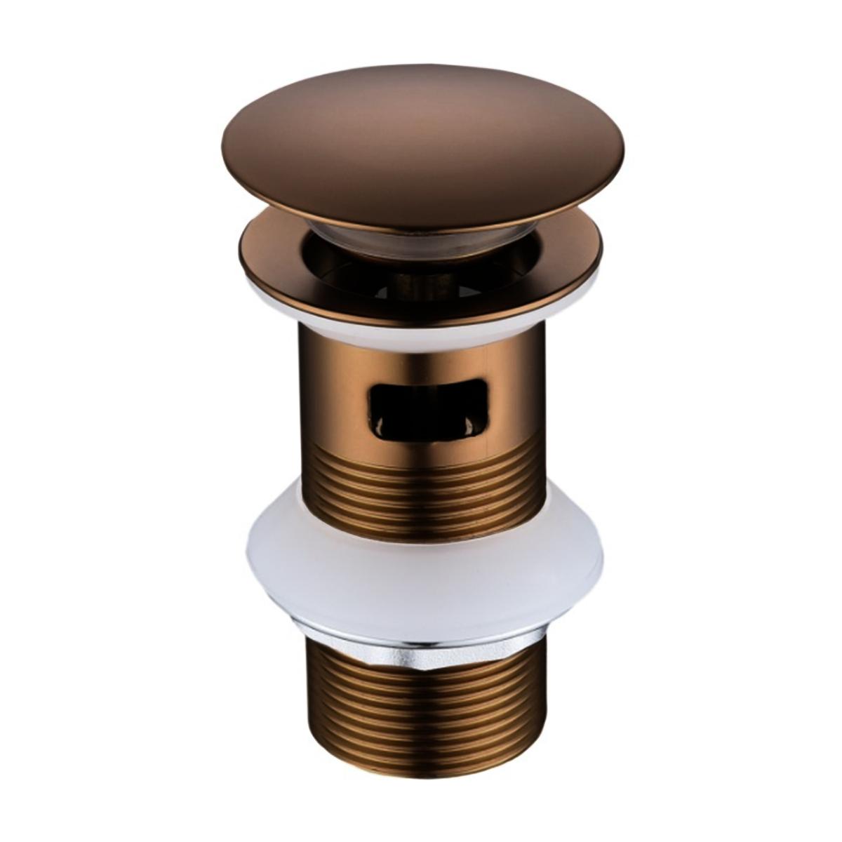Brushed Bronze Click Clack Slotted Basin Waste - Arissa