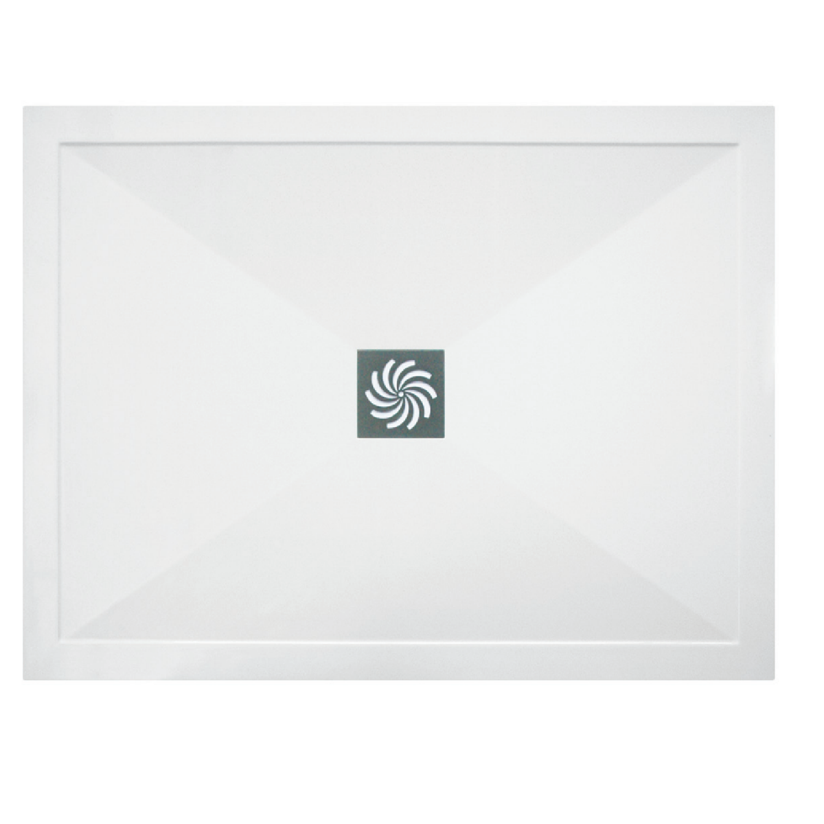 1400x800mm Rectangular 25mm Slimline White Stone Resin Shower Tray – Harmony