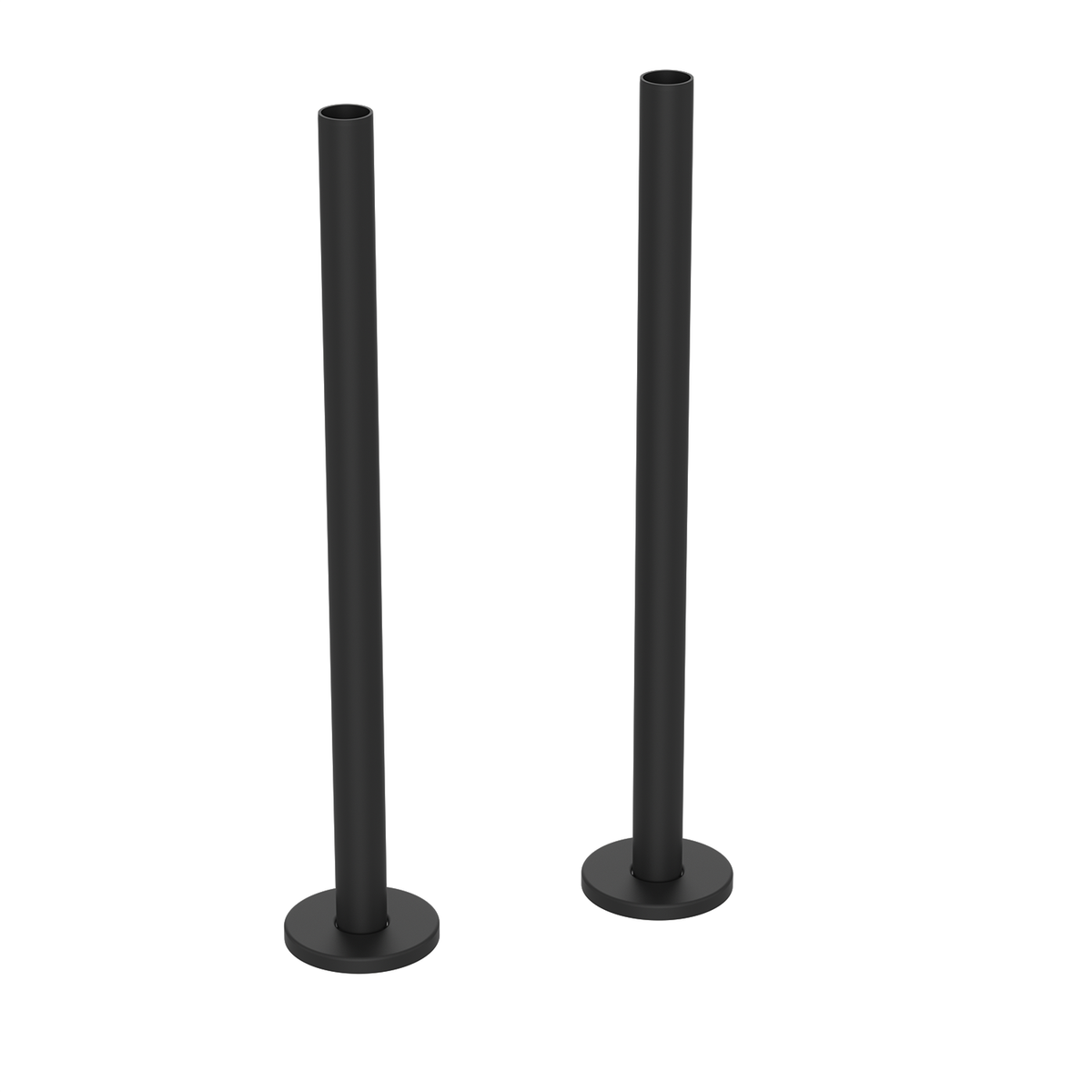Matt Black Radiator Pipe Covers 300mm