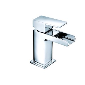 Chrome Cloakroom Mono Waterfall Basin Mixer Tap - Quadra