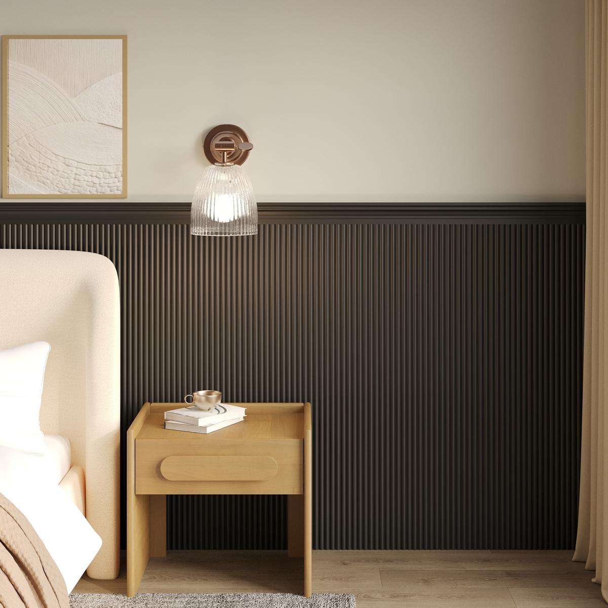 Paintable Fluted Wall Panel - 120cm x 60cm - Delamere