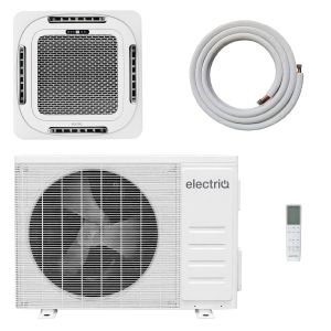 electriQ iQool 24000 BTU Smart A++ Single Split Ceiling Cassette Air Conditioner with Heat Pump - 5m Pipe Kit Included