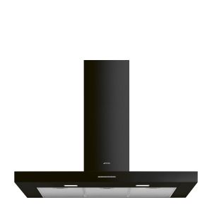 Smeg 100cm Chimney Cooker Hood - Black