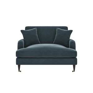 Blue Velvet Love Seat - Payton