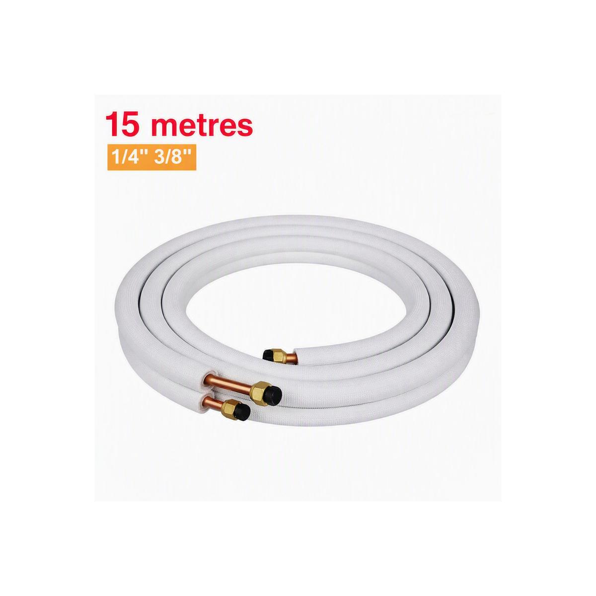 15 meter Pipe Kit for iQool9 and iQool12  Air Conditioner 1/4 and 3/8 6.35 /9.52
