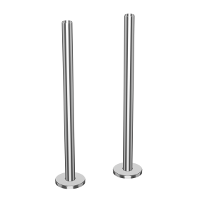 Chrome Radiator Pipe Covers 300mm