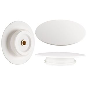 Matt White Stone Resin Bath Waste Cover